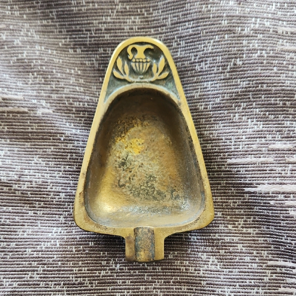 Vintage Brass Ashtray By Dayagi
